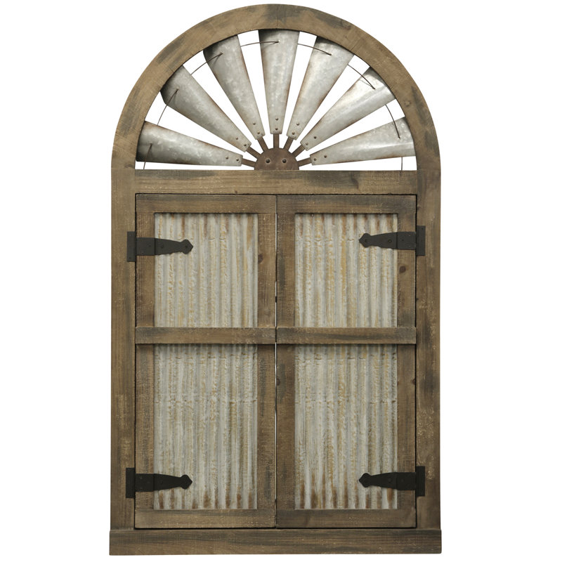 Gracie Oaks Arched Wood Doors Wall Décor & Reviews Wayfair